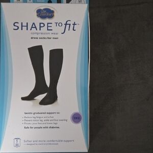 Dr. Comfort Black Dress Socks for Men